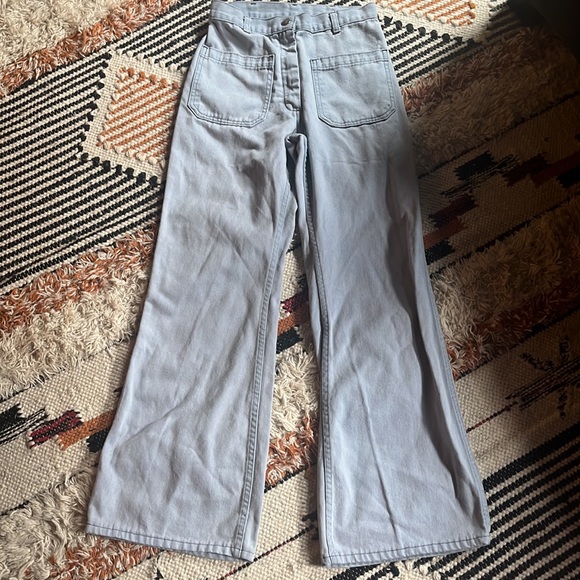 Vintage Navdunagree Utility Flare Light Wash Jeans. - Picture 3 of 13